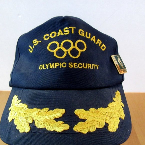 U.S. Coast Guard 1996 Olympic Security cap & pin - militaria-Olympic collectible - Picture 6 of 9